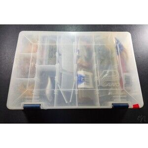 Vintage Plano Plastic Tackle Box Model 3600 Lures Hooks Etc